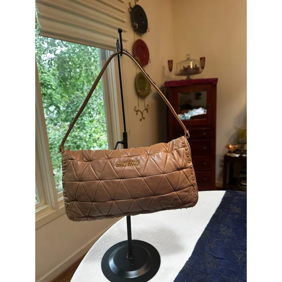 Miu Miu Brown Leather Shoulder Bag - Picture 5 of 15